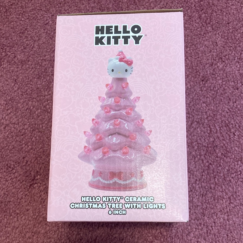 Hello Kitty Pink Light-Up Ceramic Tree - Picture 2 of 3